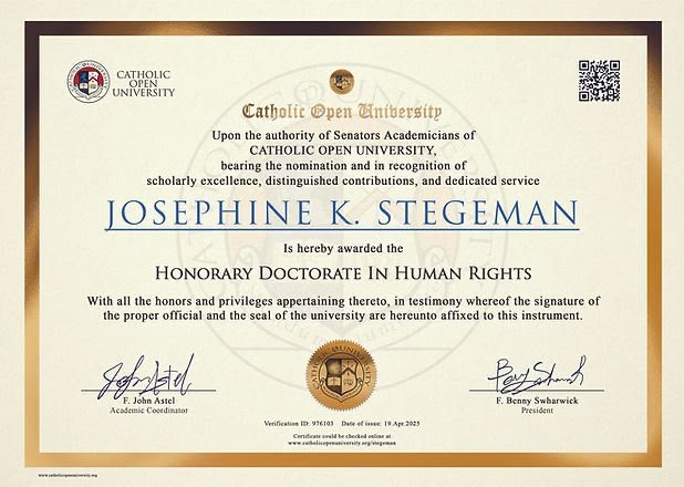 Organizational Award Certificate