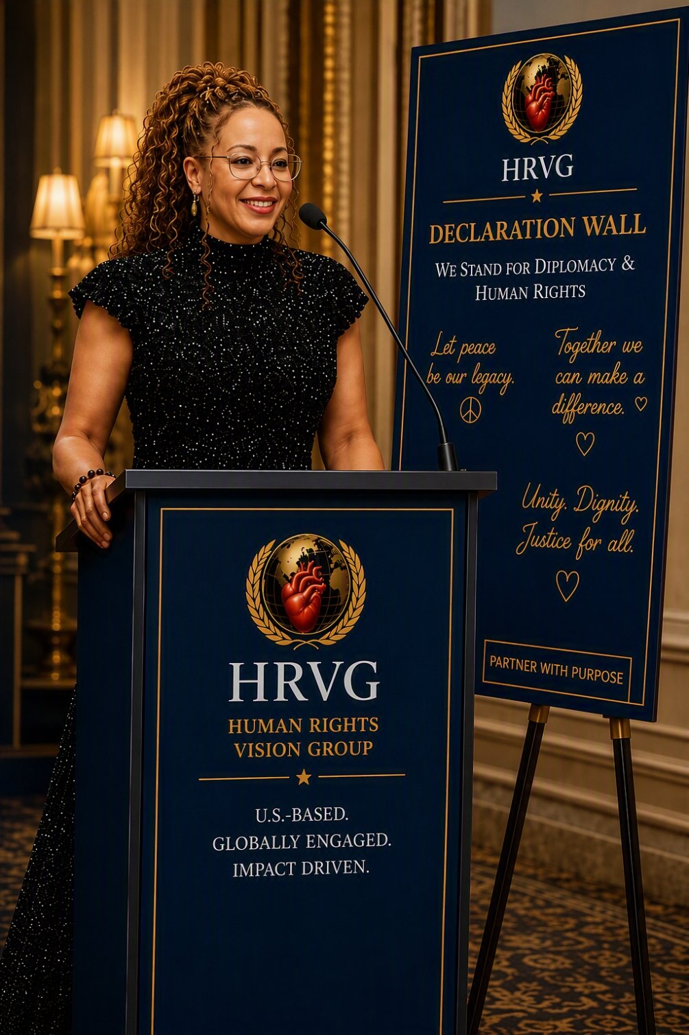 HRVG Speaker and Declaration Wall